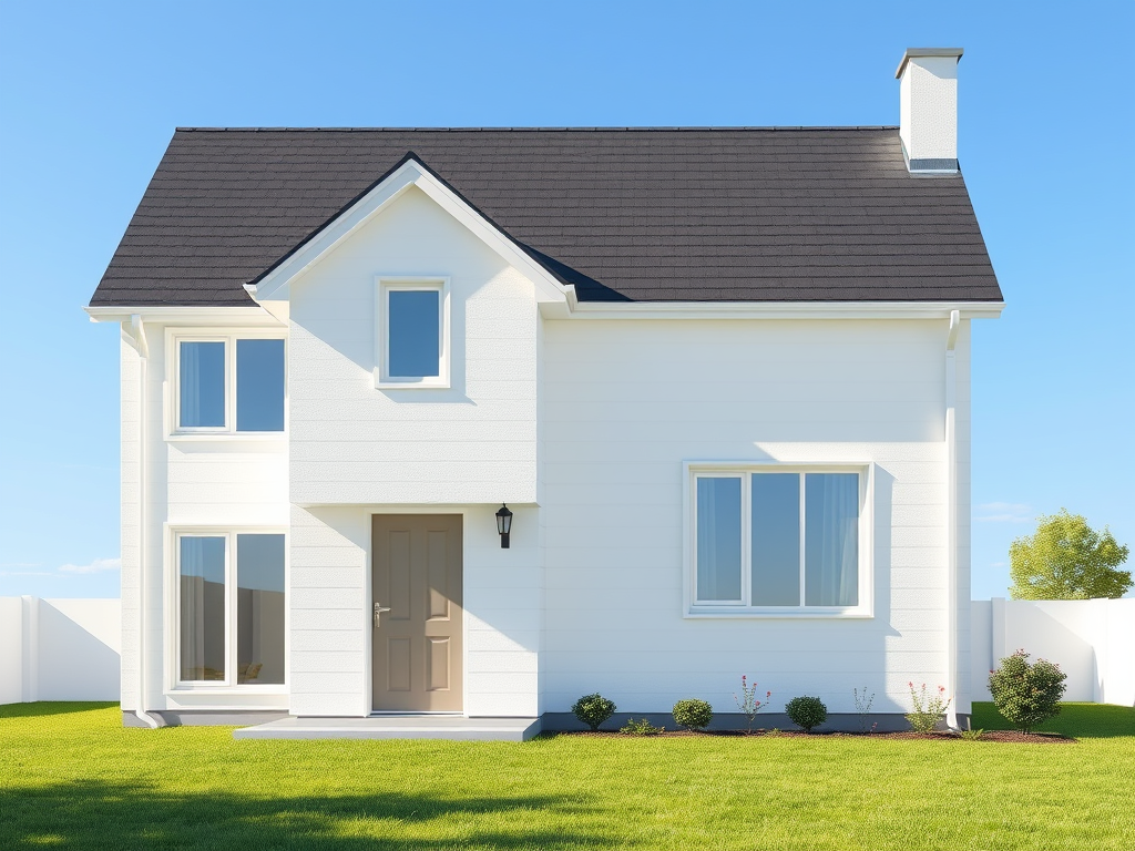 Promotional image for a house and lot for sale, featuring a two-bedroom home with a bathroom, 112 sqm lot area, and 40 sqm floor area. Includes pricing details and contact information.